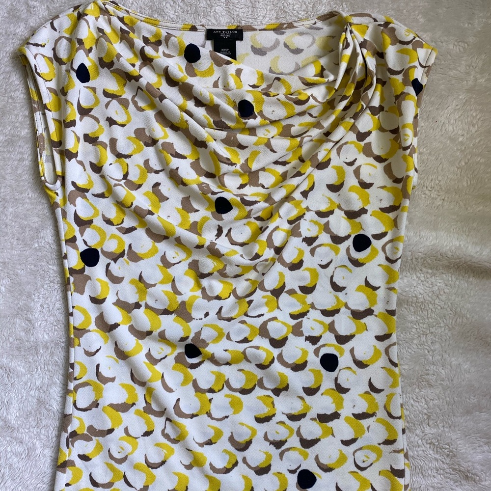 Ann Taylor Cowl-neck top | petite | XXS petite